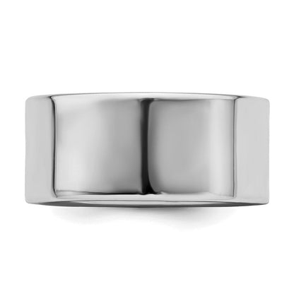 Sterlingsilber Rhodiniert 9mm Flach Ring