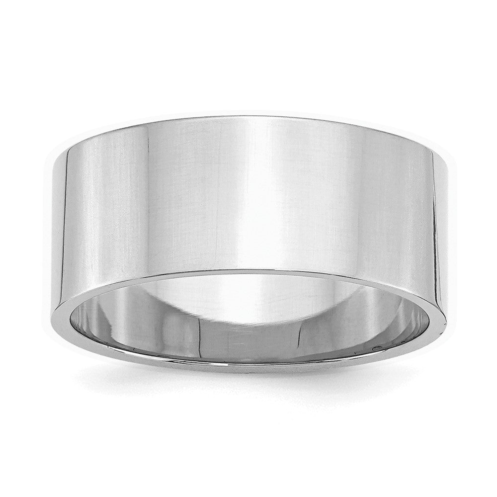 Sterlingsilber Rhodiniert 9mm Flach Ring