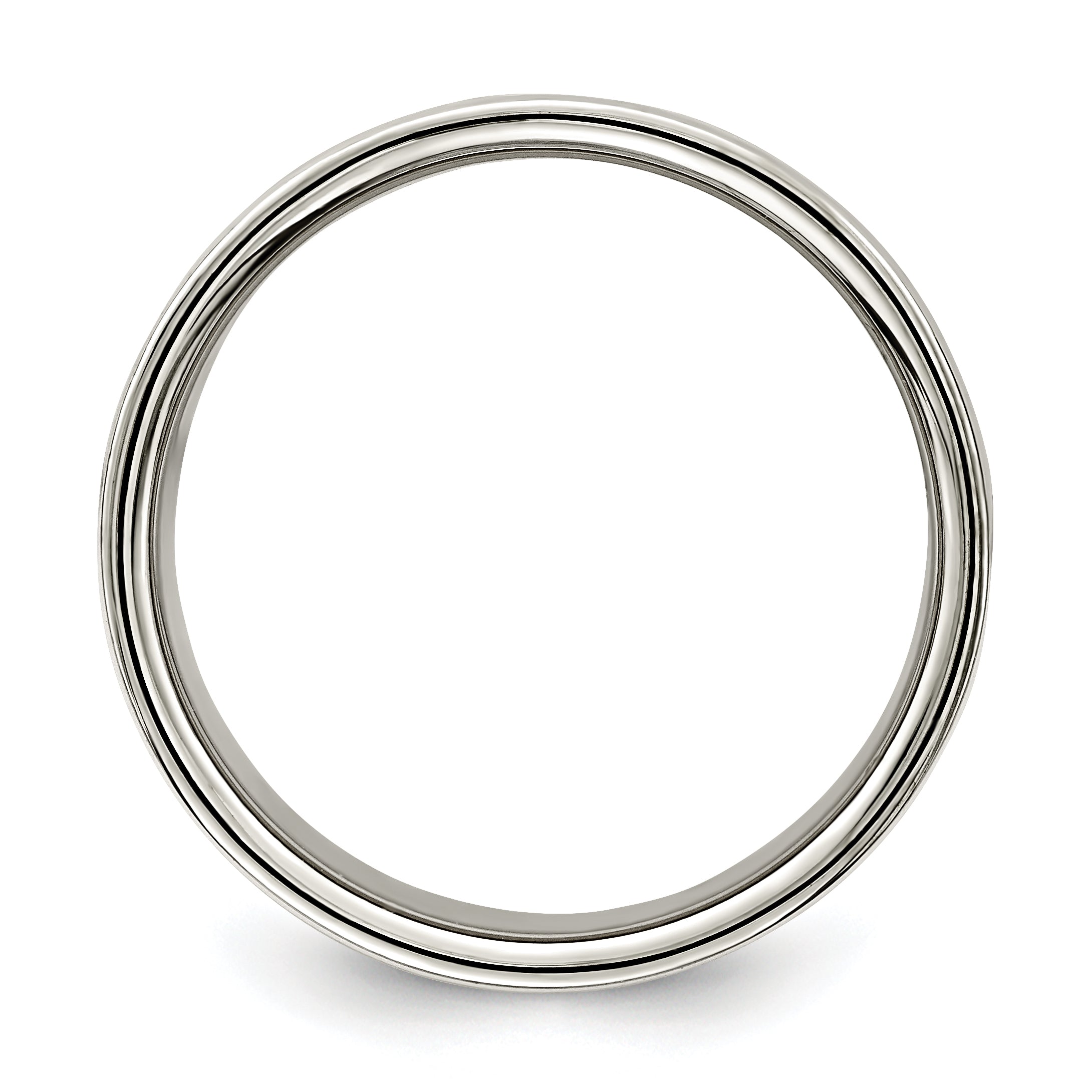 Sterlingsilber 10mm Leicht Flach Größe 4 Ring