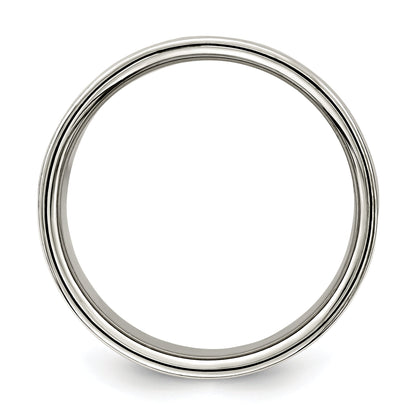 Sterlingsilber 10mm Leicht Flach Größe 4 Ring