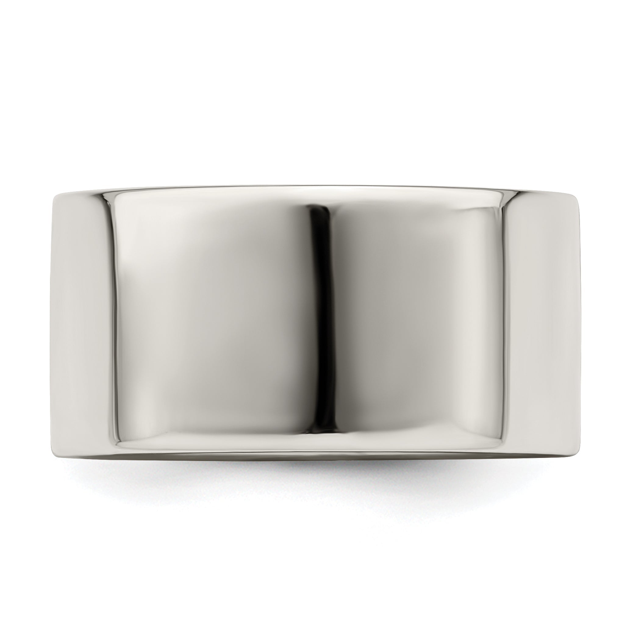 Sterlingsilber 10mm Leicht Flach Größe 4 Ring