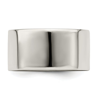 Sterlingsilber 10mm Leicht Flach Größe 4 Ring