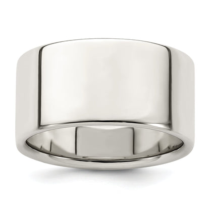 Sterlingsilber 10mm Leicht Flach Größe 4 Ring