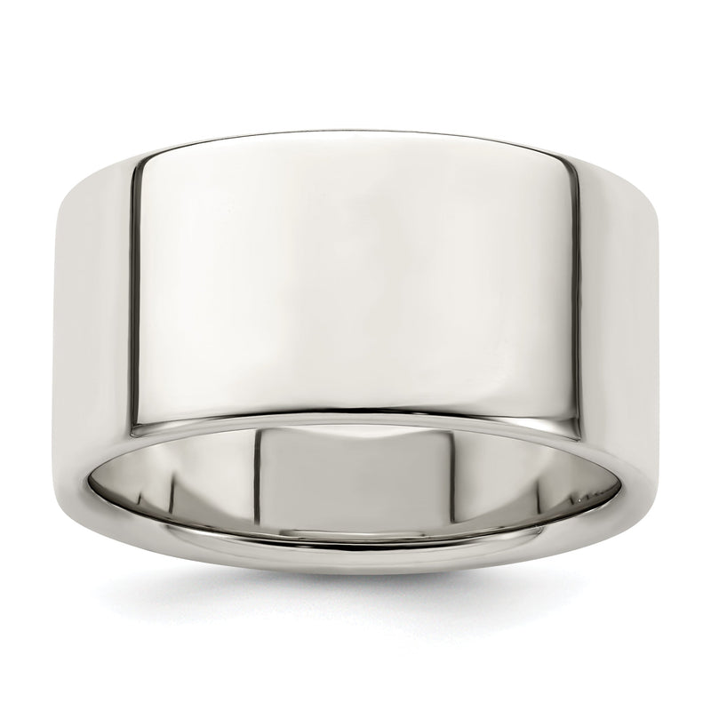 Sterlingsilber 10mm Leicht Flach Größe 4 Ring