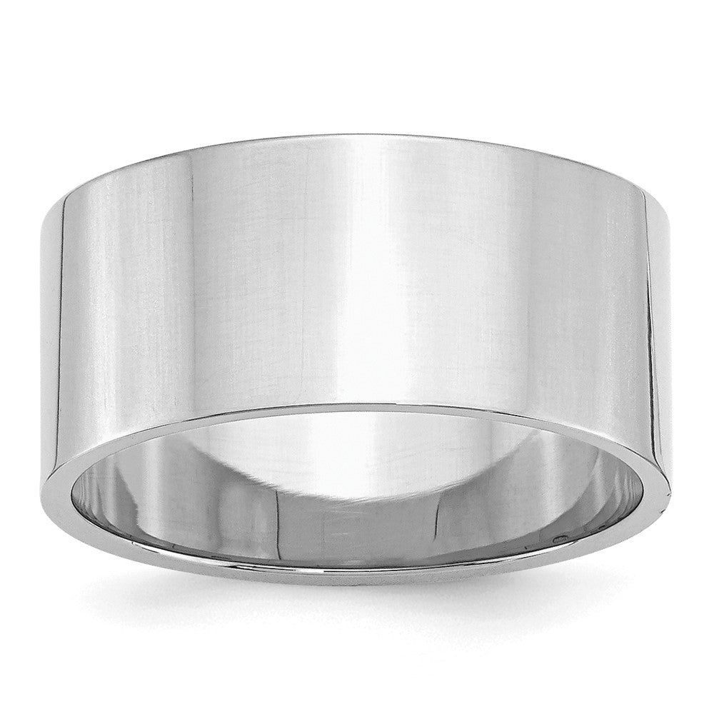 Sterlingsilber Rhodiniert 10mm Flach Ring