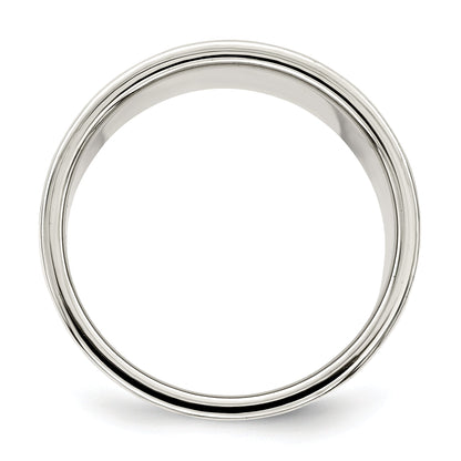 Sterlingsilber 12mm Leicht Flach Größe 4 Ring