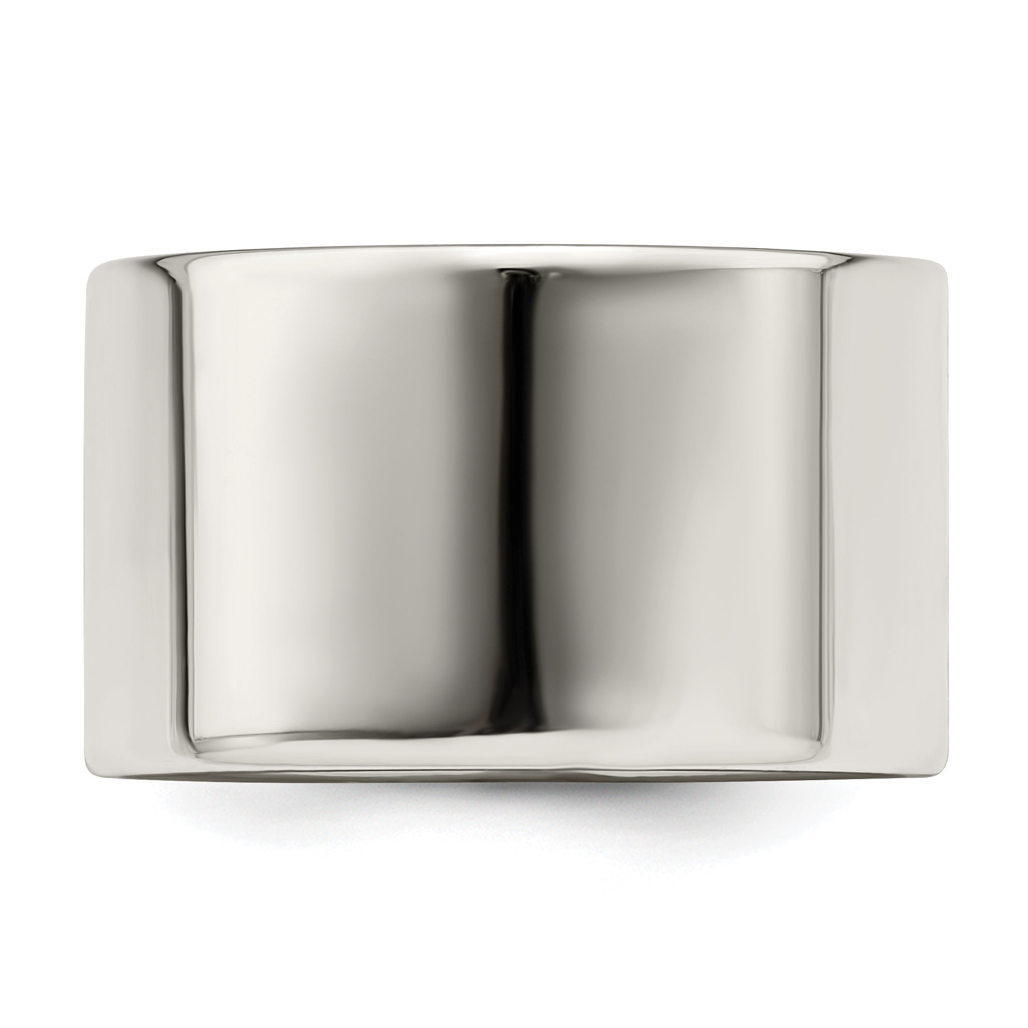 Sterlingsilber 12mm Leicht Flach Größe 4 Ring