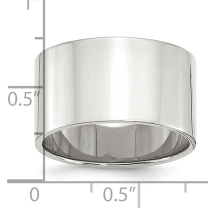 Sterlingsilber 12mm Leicht Flach Größe 4 Ring