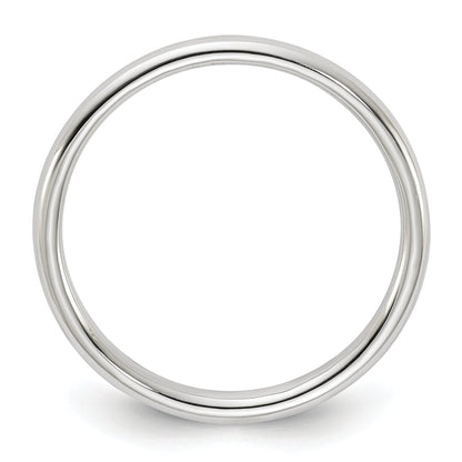 Sterlingsilber 2mm Halb Rund Größe 4 Ring