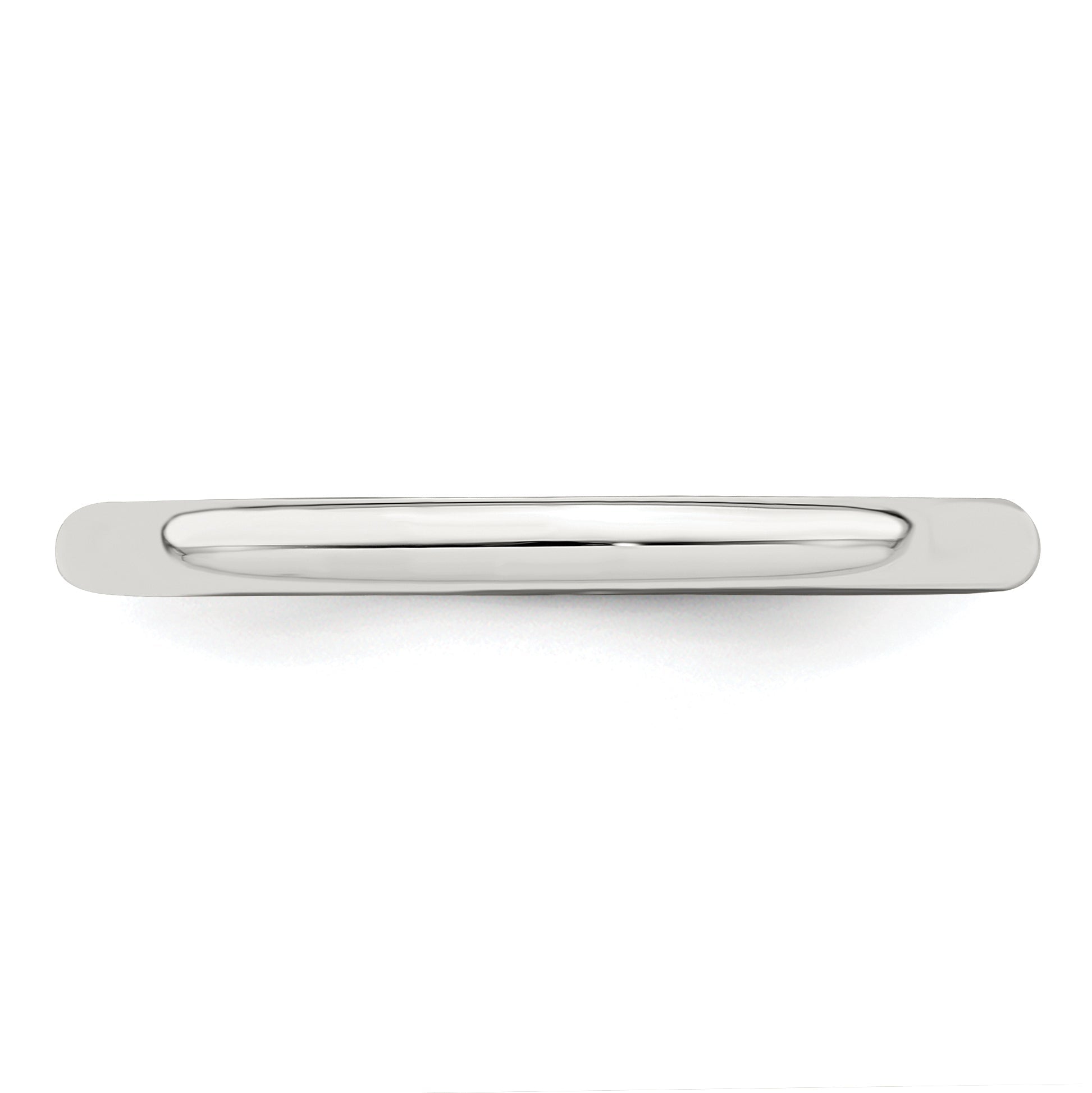 Sterlingsilber 2mm Halb Rund Größe 4 Ring