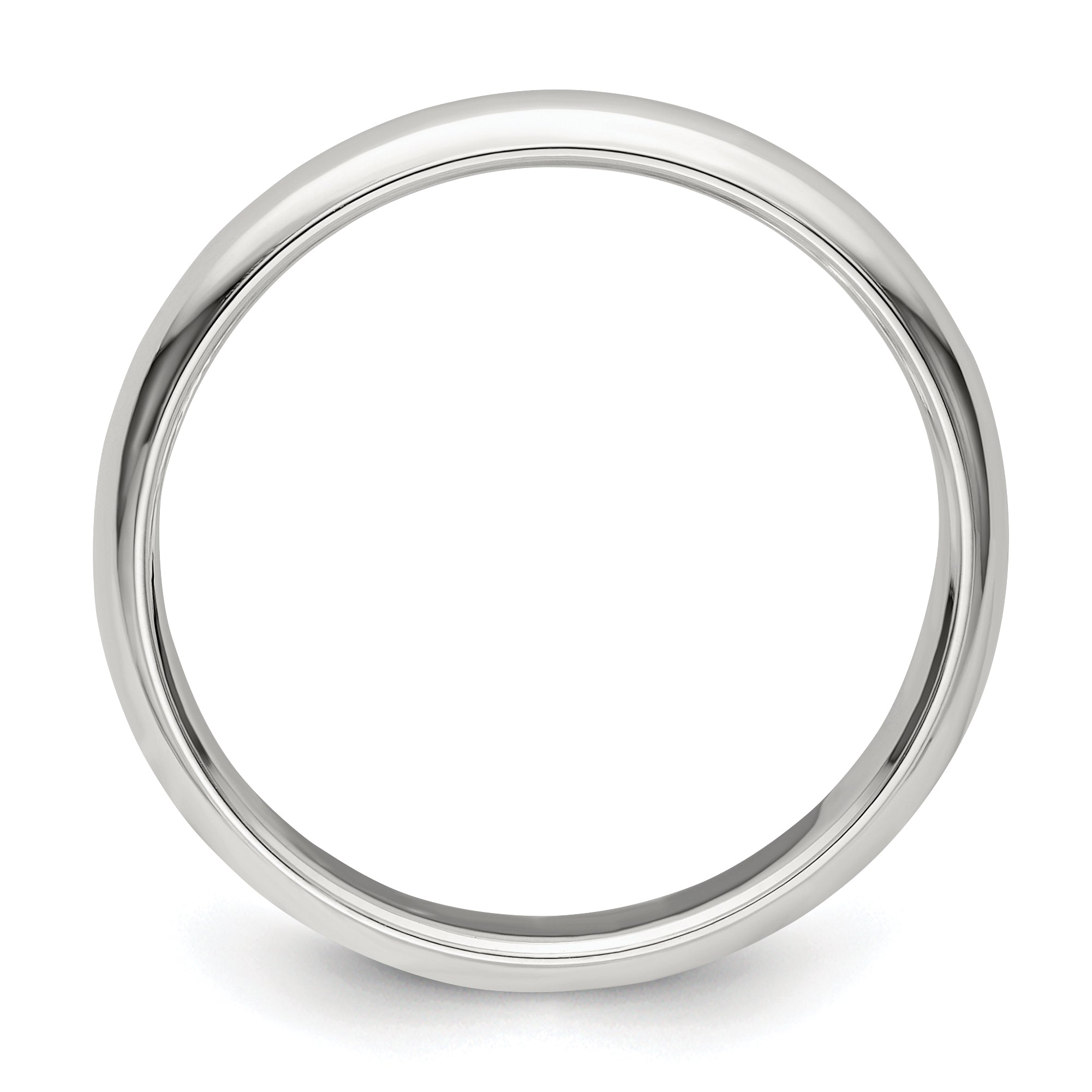 Sterlingsilber 3mm Halb Rund Größe 4 Ring