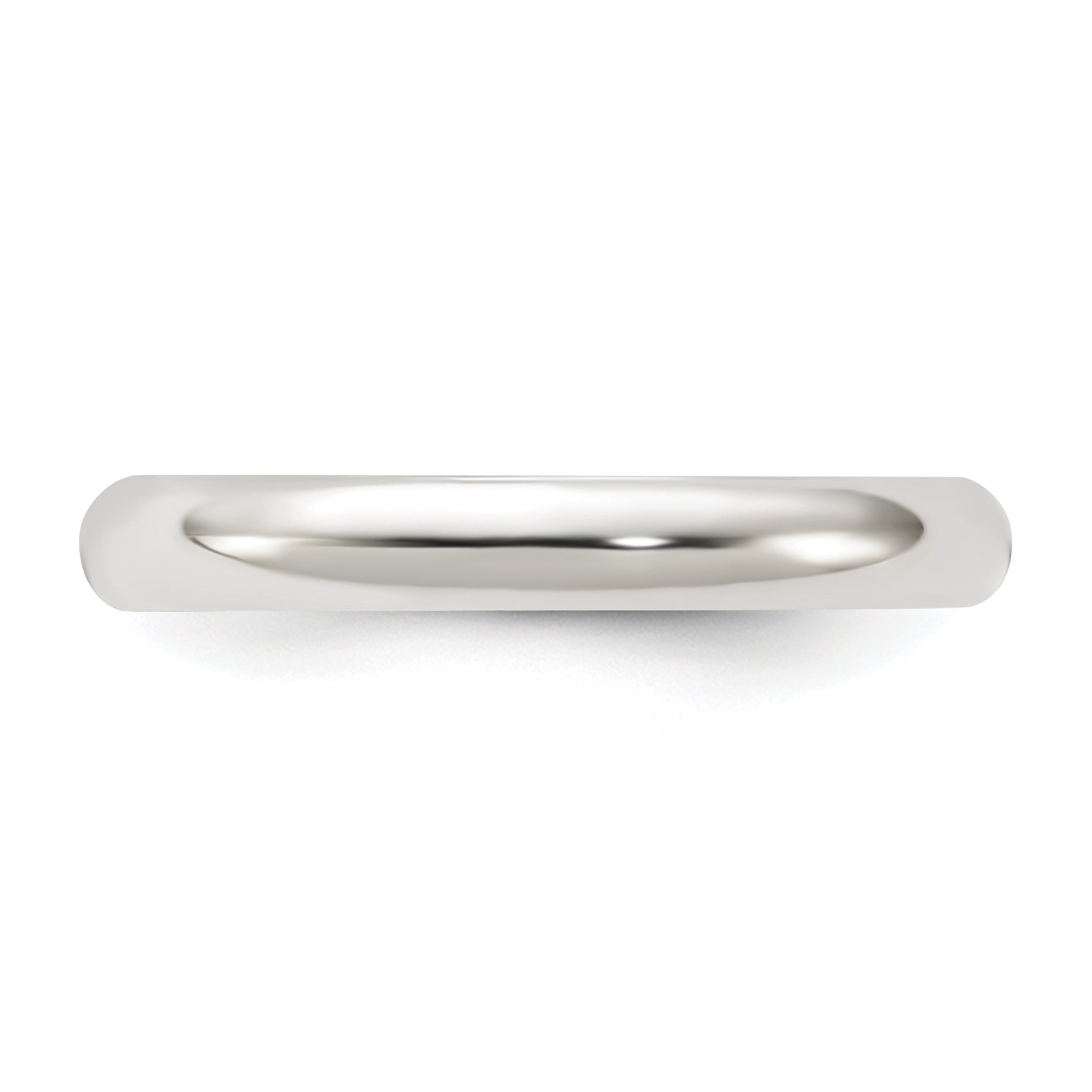 Sterlingsilber 3mm Halb Rund Größe 4 Ring