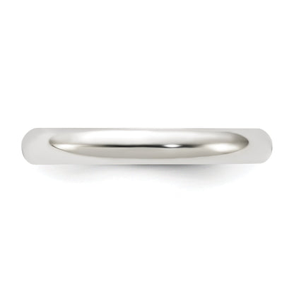 Sterlingsilber 3mm Halb Rund Größe 4 Ring
