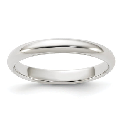 Sterlingsilber 3mm Halb Rund Größe 4 Ring