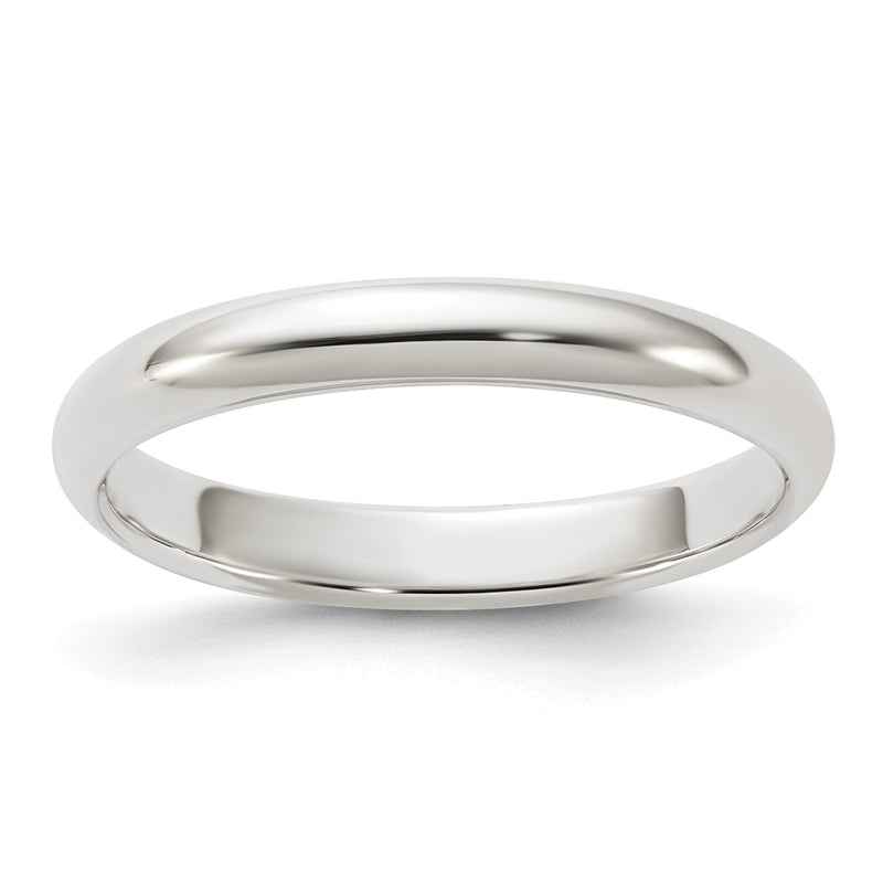 Sterlingsilber 3mm Halb Rund Größe 4 Ring