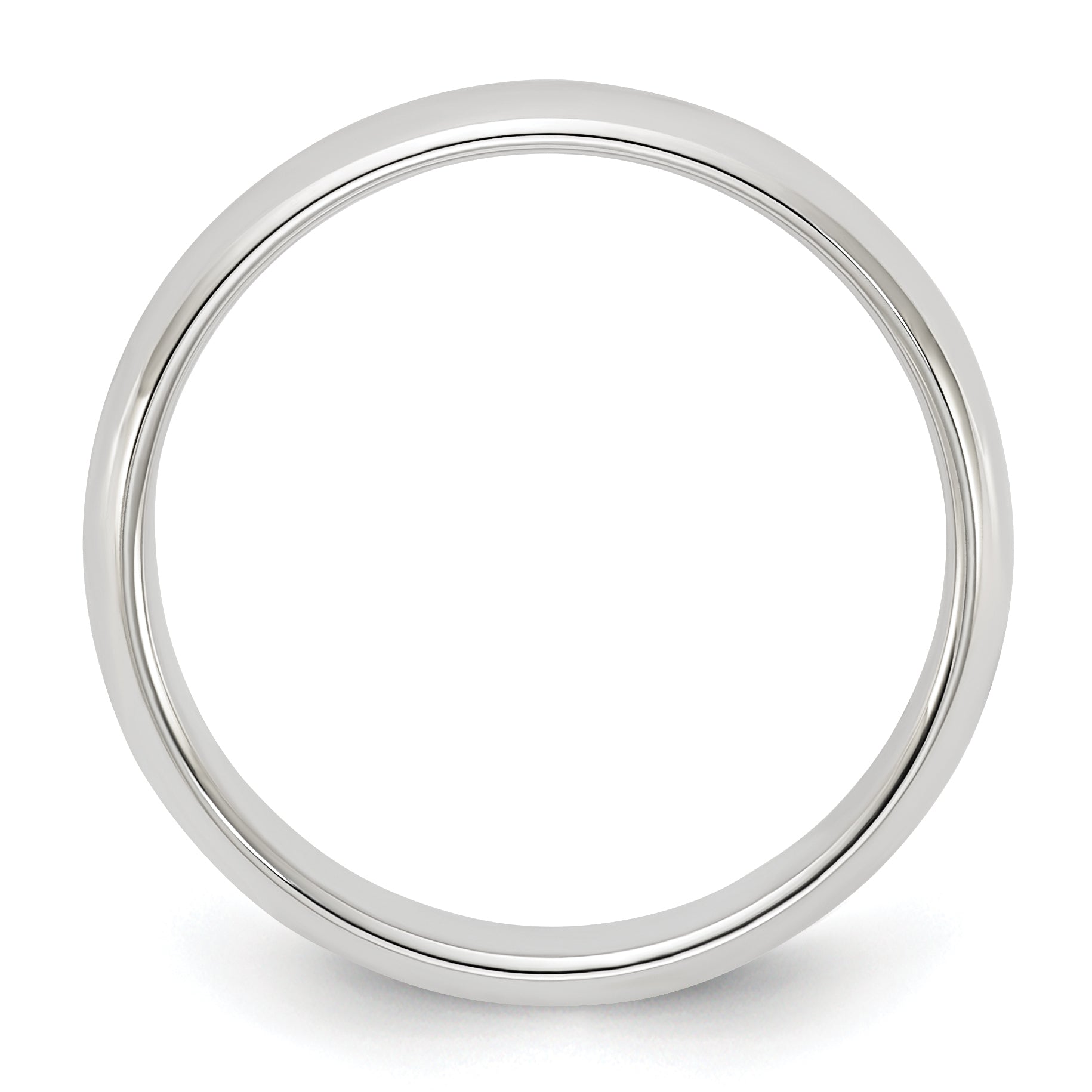 Sterlingsilber 4mm Halb Rund Größe 4 Ring
