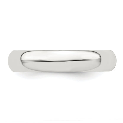 Sterlingsilber 4mm Halb Rund Größe 4 Ring