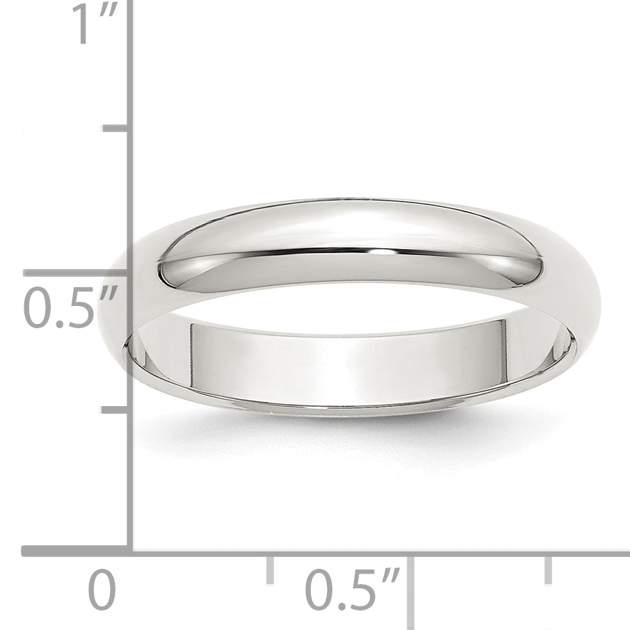 Sterlingsilber 4mm Halb Rund Größe 4 Ring