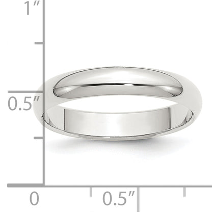Sterlingsilber 4mm Halb Rund Größe 4 Ring