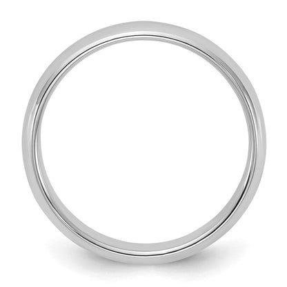 Sterlingsilber Rhodiniert 4mm Halb Rund Größe 9.5 Ring (size 9.5 Nur)