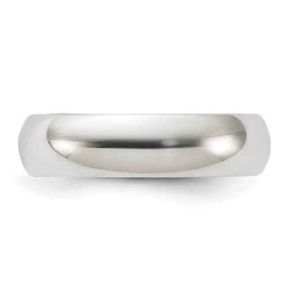 Sterlingsilber 5mm Halb Rund Größe 4 Ring