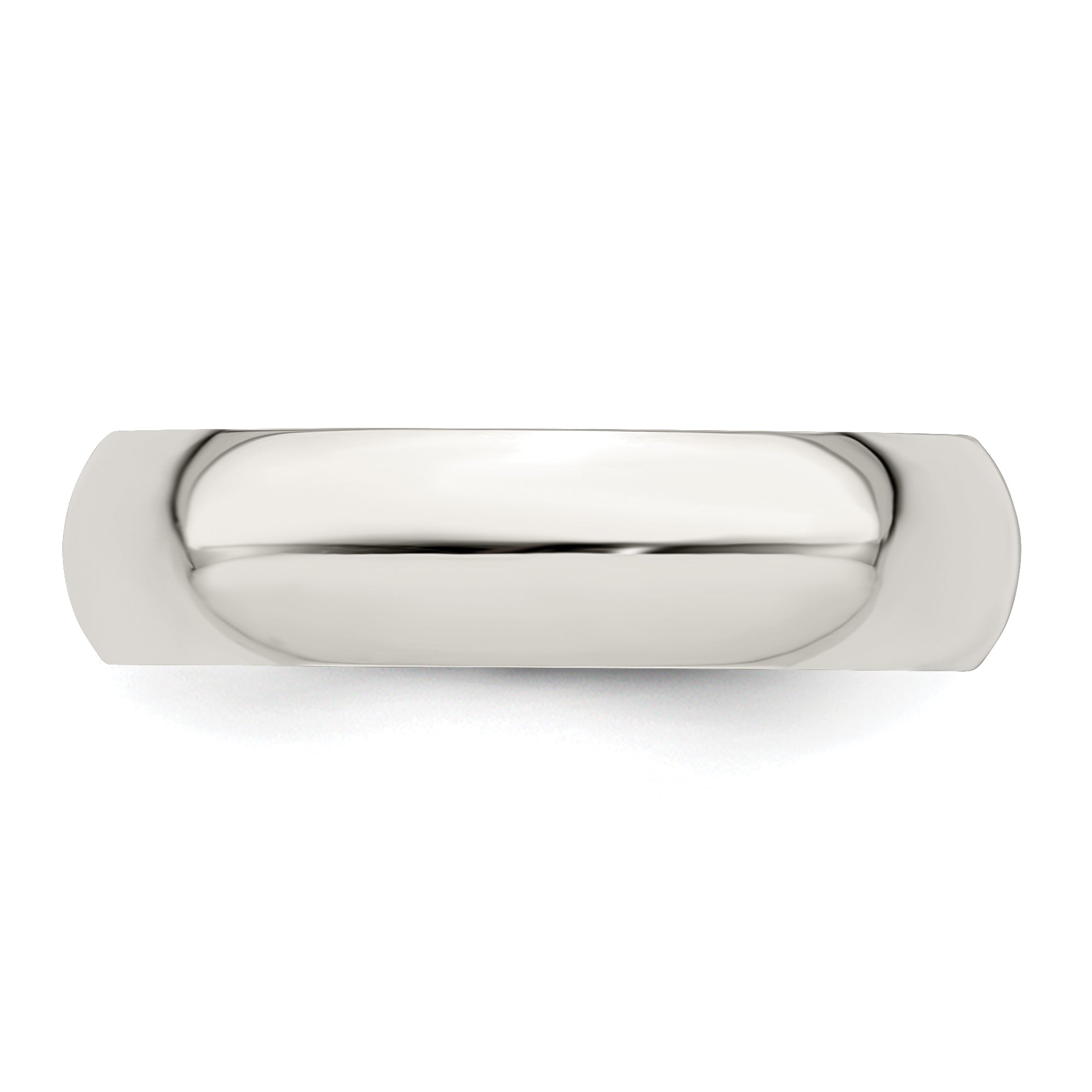 Sterlingsilber 5mm Halb Rund Größe 4 Ring