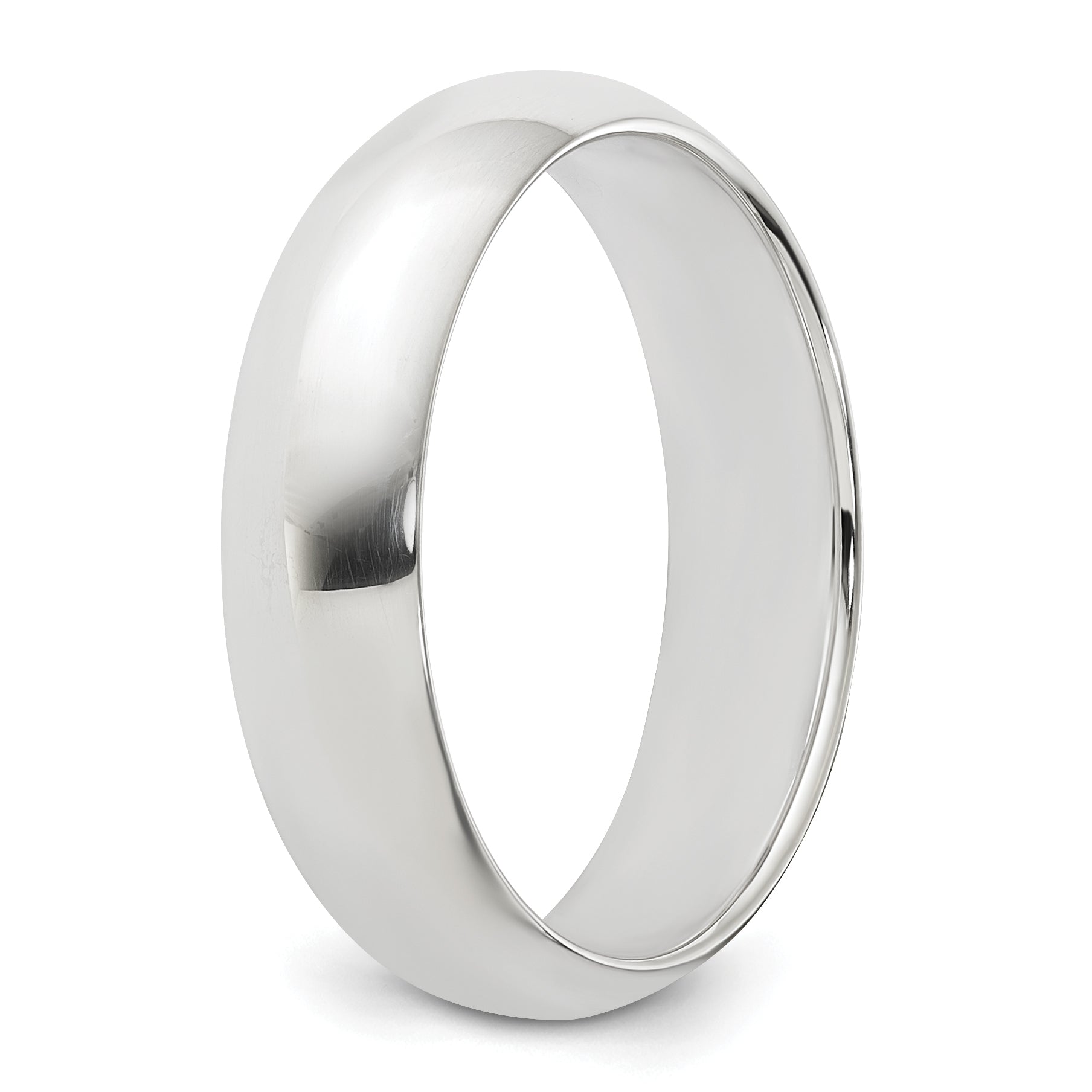 Sterlingsilber 5mm Halb Rund Größe 4 Ring