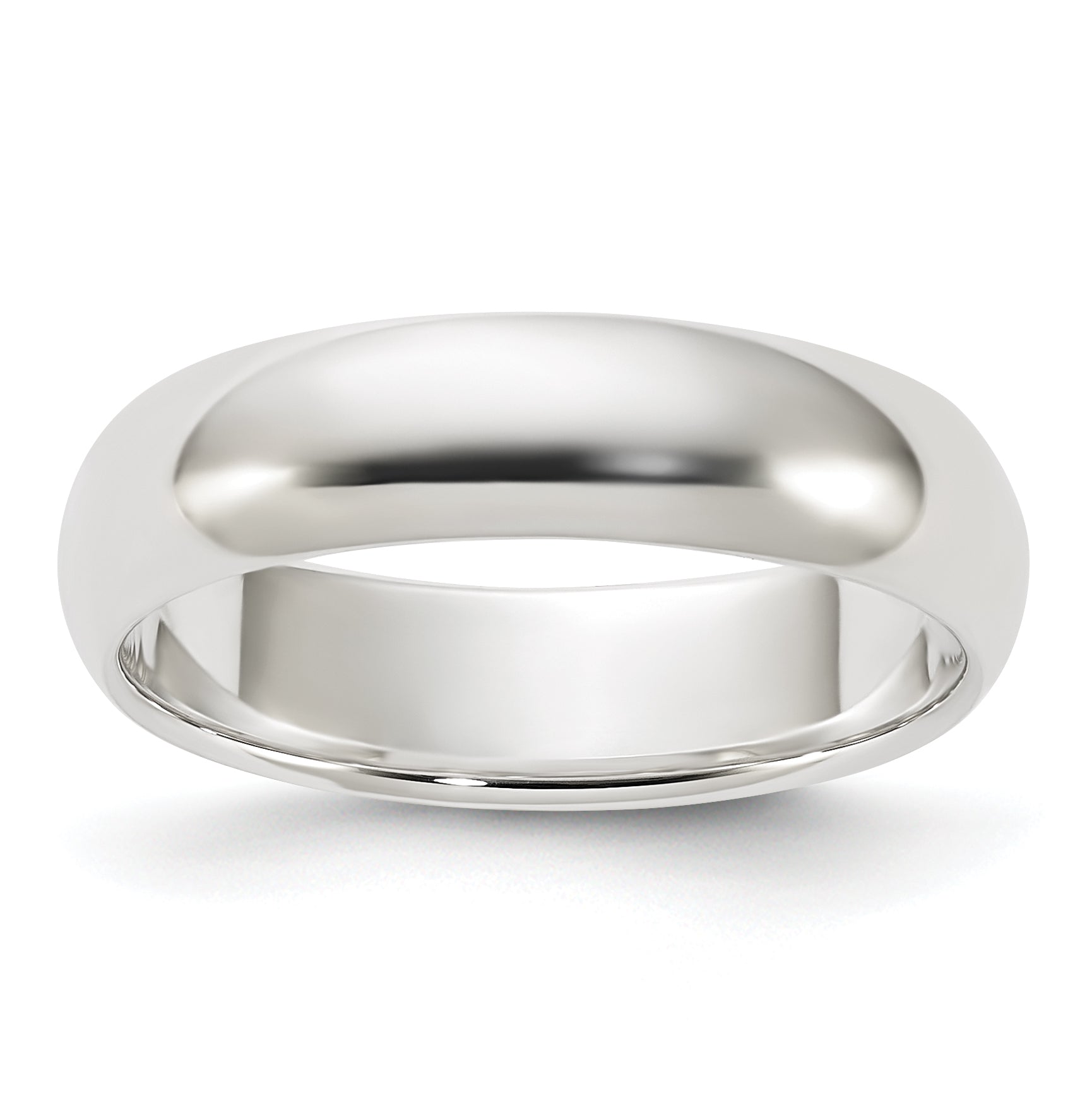Sterlingsilber 5mm Halb Rund Größe 4 Ring