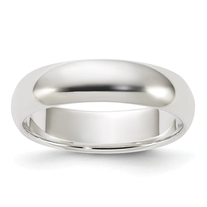 Sterlingsilber 5mm Halb Rund Größe 4 Ring