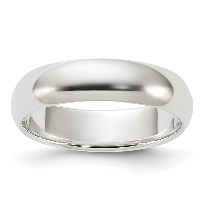 Sterlingsilber 5mm Halb Rund Größe 4 Ring