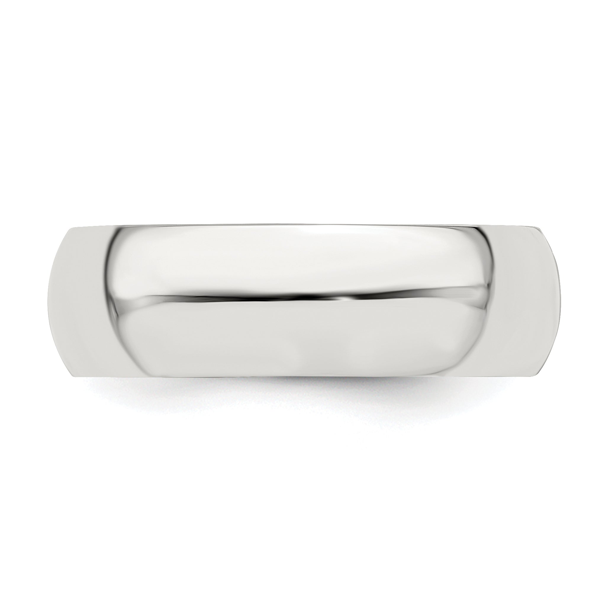 Sterlingsilber 6mm Halb Rund Größe 4 Ring