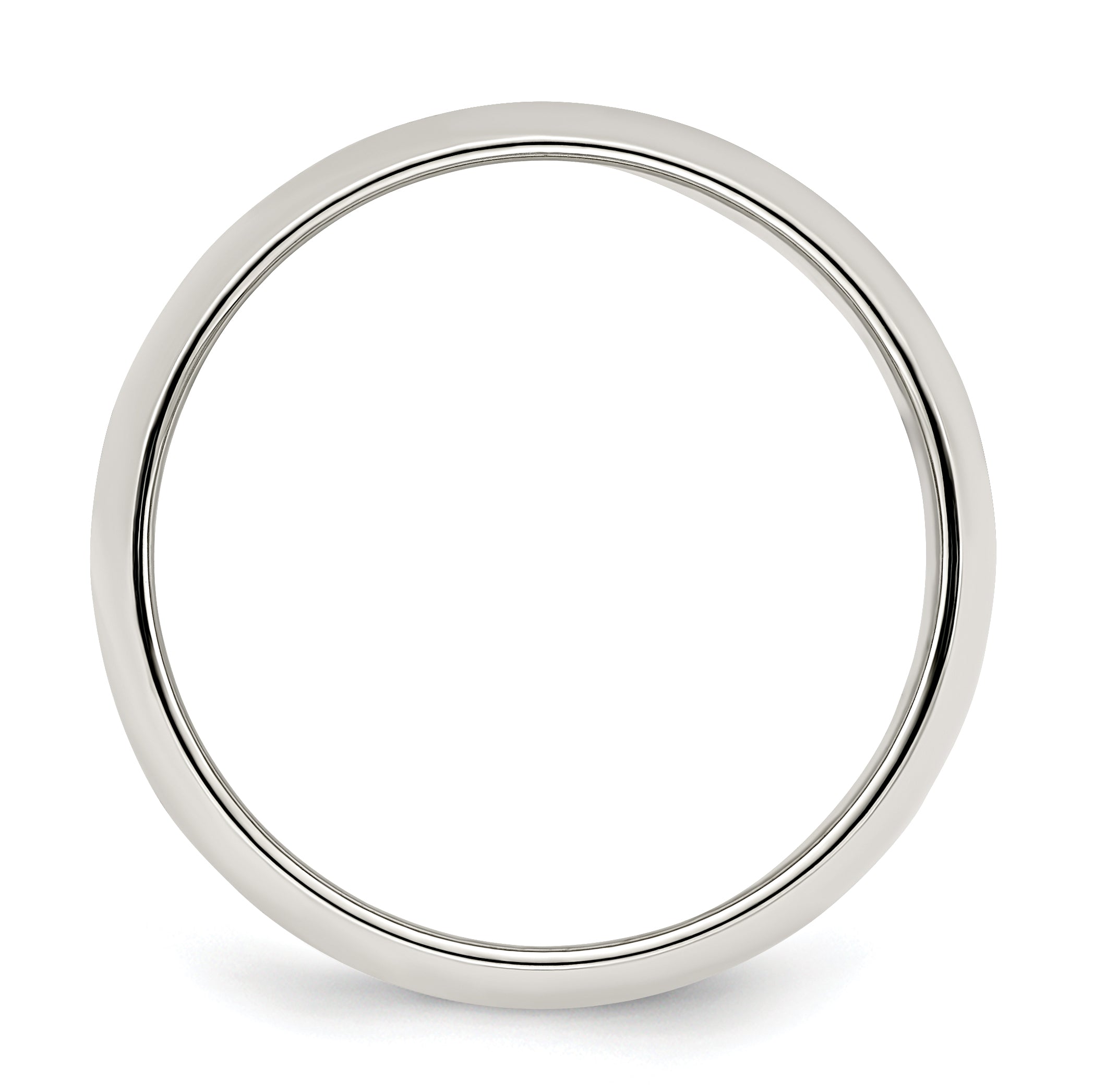 Sterlingsilber 7mm Halb Rund Größe 4 Ring