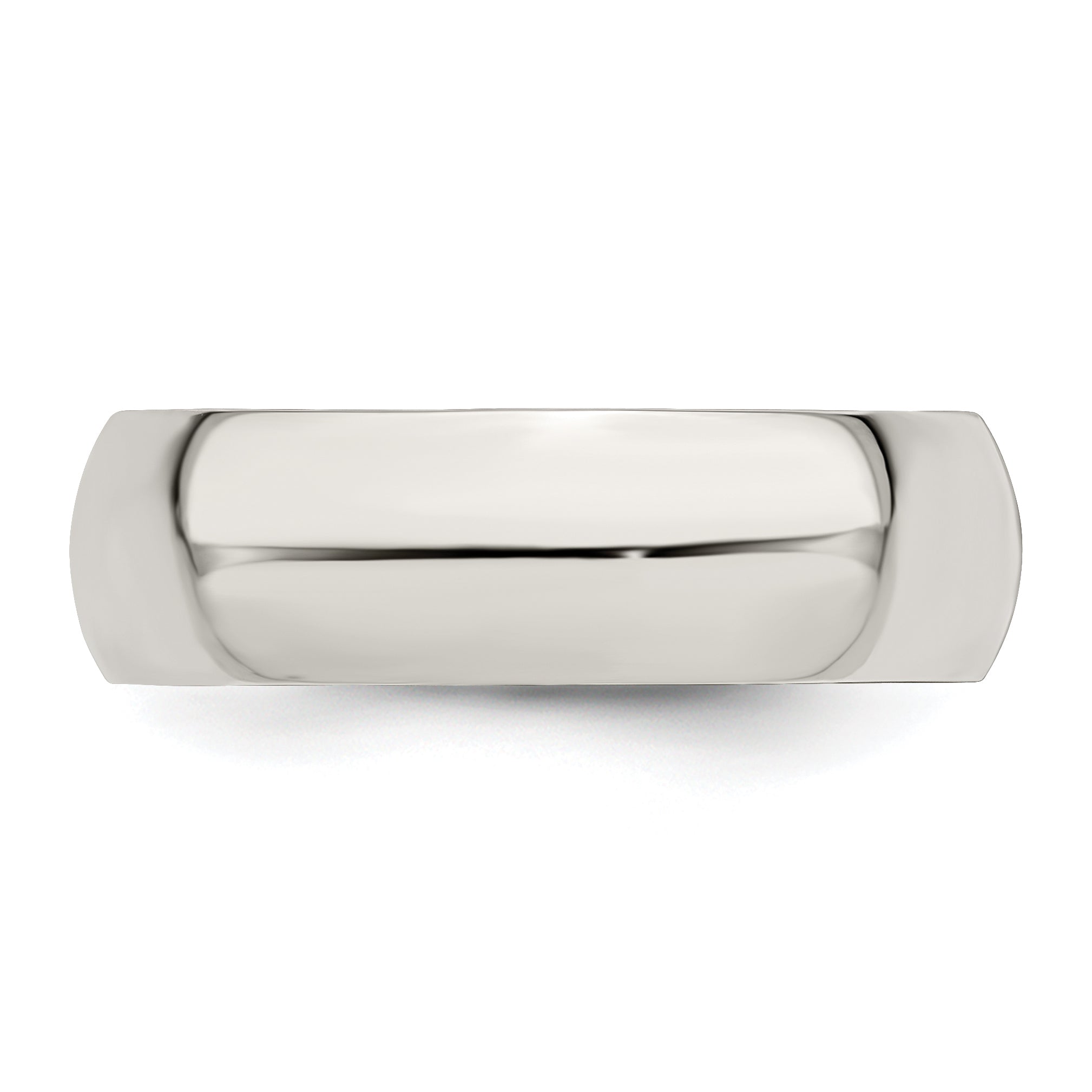 Sterlingsilber 7mm Halb Rund Größe 4 Ring