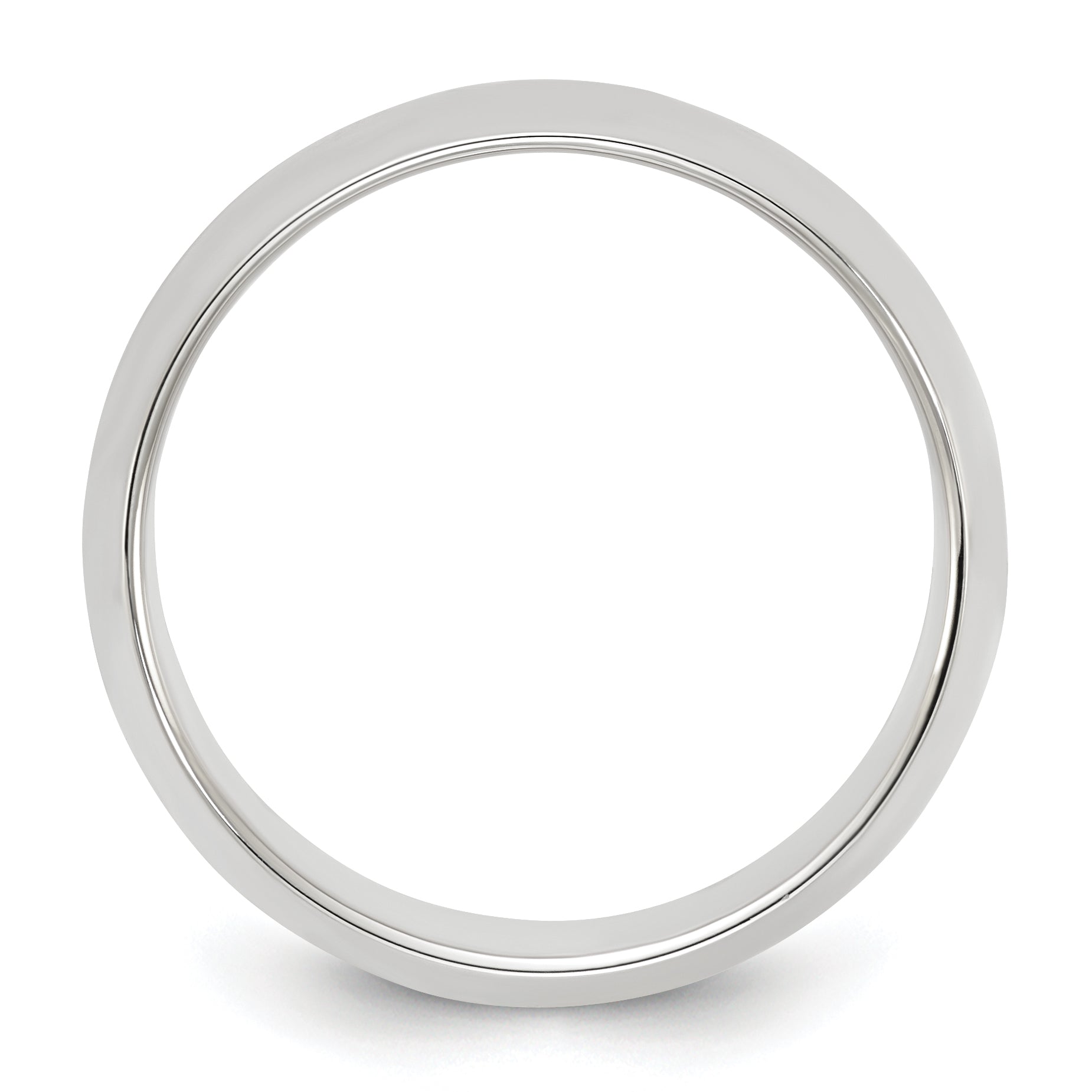 Sterlingsilber 8mm Halb Rund Größe 4 Ring