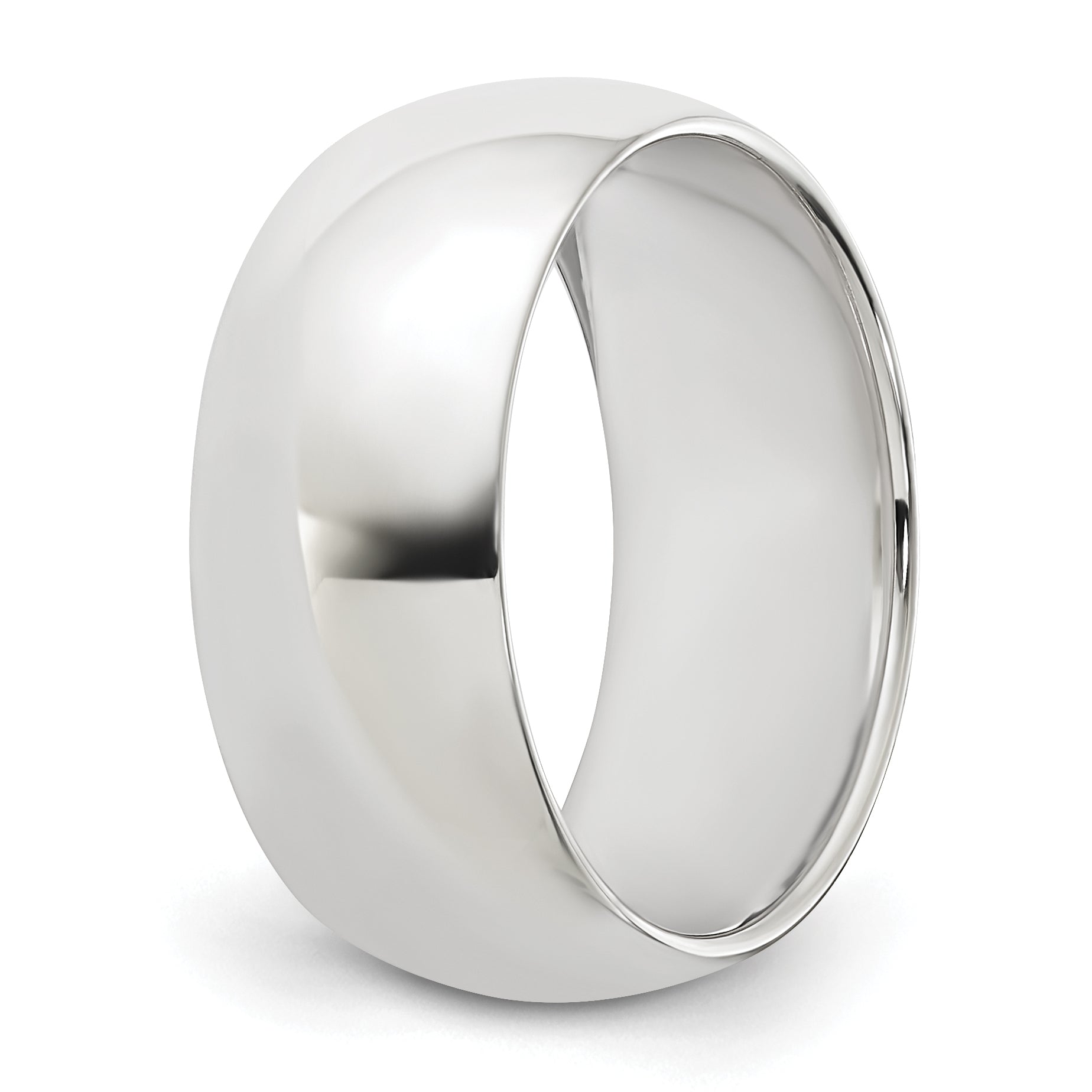 Sterlingsilber 8mm Halb Rund Größe 4 Ring