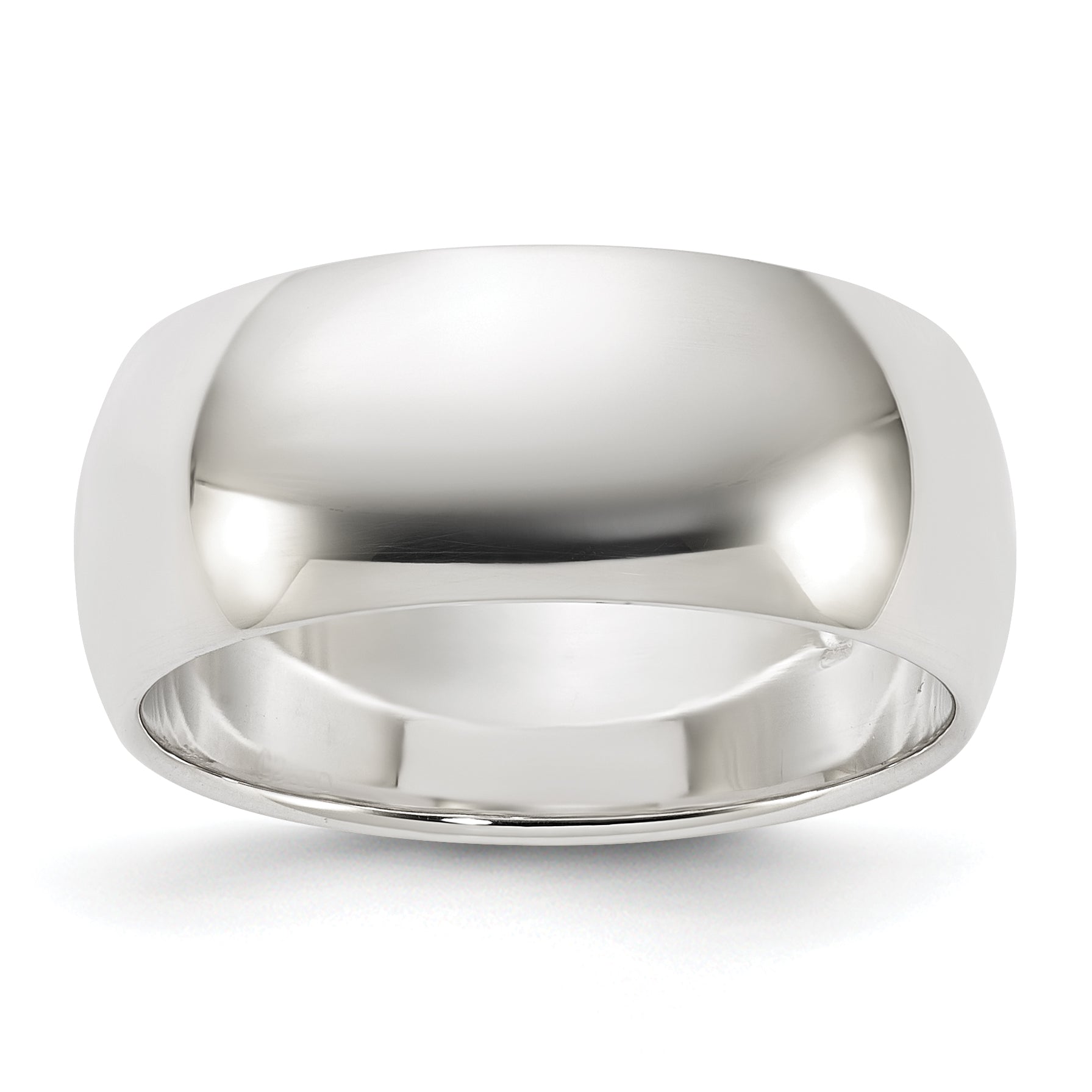 Sterlingsilber 8mm Halb Rund Größe 4 Ring