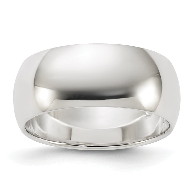 Sterlingsilber 8mm Halb Rund Größe 4 Ring