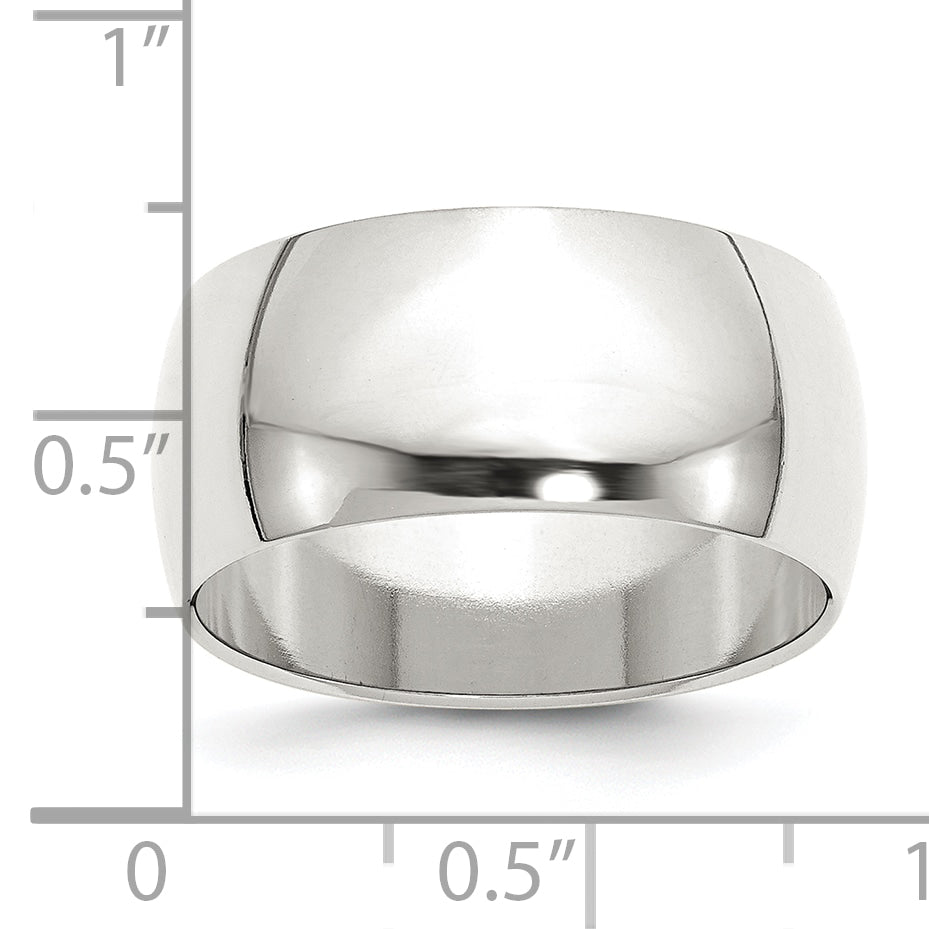 Sterlingsilber 10mm Halb Rund Größe 4 Ring