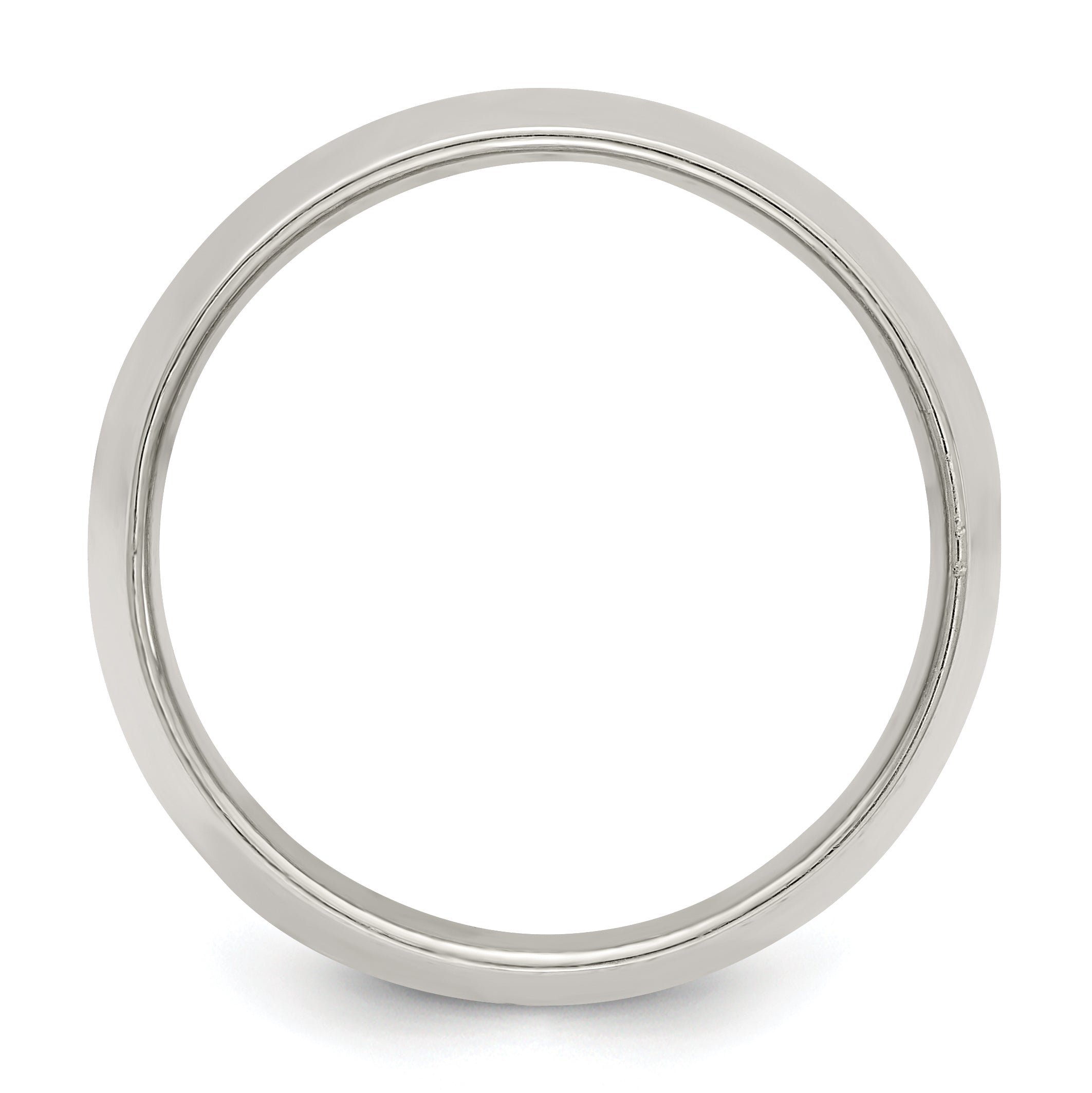 Sterlingsilber 12mm Halb Rund Größe 4 Ring
