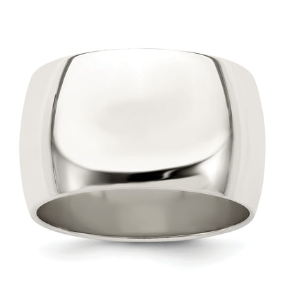 Sterlingsilber 12mm Halb Rund Größe 4 Ring