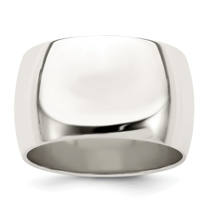 Sterlingsilber 12mm Halb Rund Größe 4 Ring