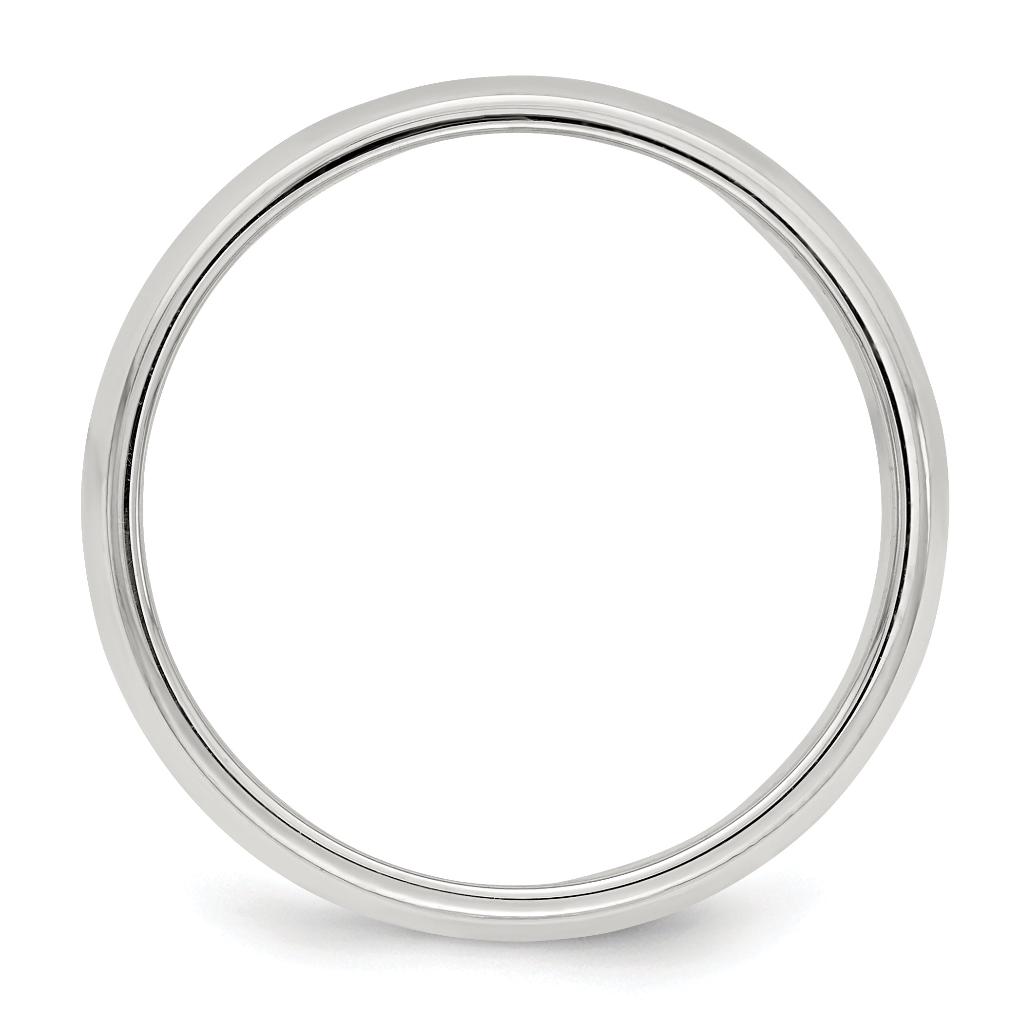 Sterlingsilber 6mm Halb Rund Milgrain Größe 4 Ring