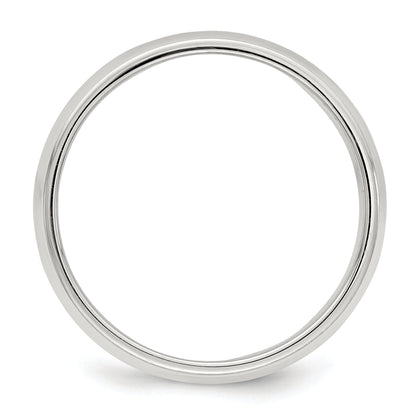 Sterlingsilber 6mm Halb Rund Milgrain Größe 4 Ring