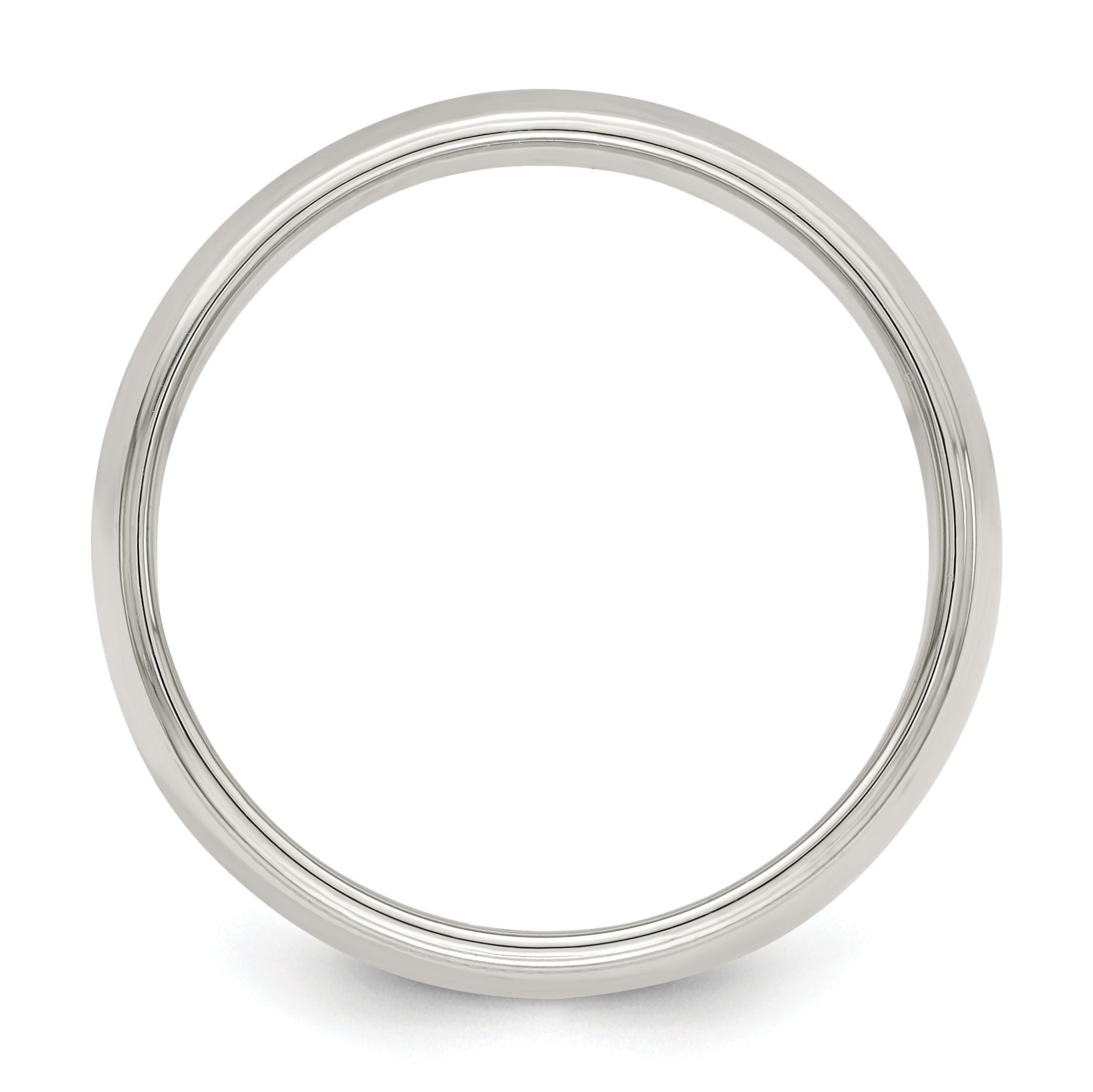 Sterlingsilber 7mm Halb Rund Milgrain Größe 4 Ring
