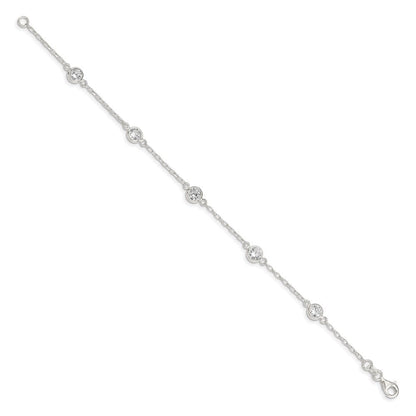 Sterlingsilber Poliert Zirkonia Armband