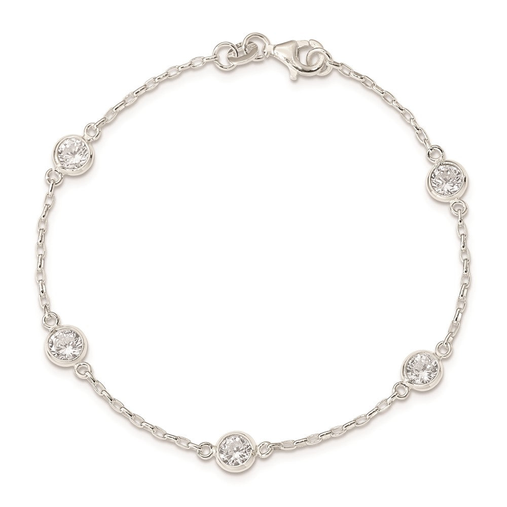 Sterlingsilber Poliert Zirkonia Armband
