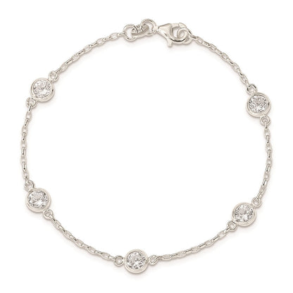 Sterlingsilber Poliert Zirkonia Armband
