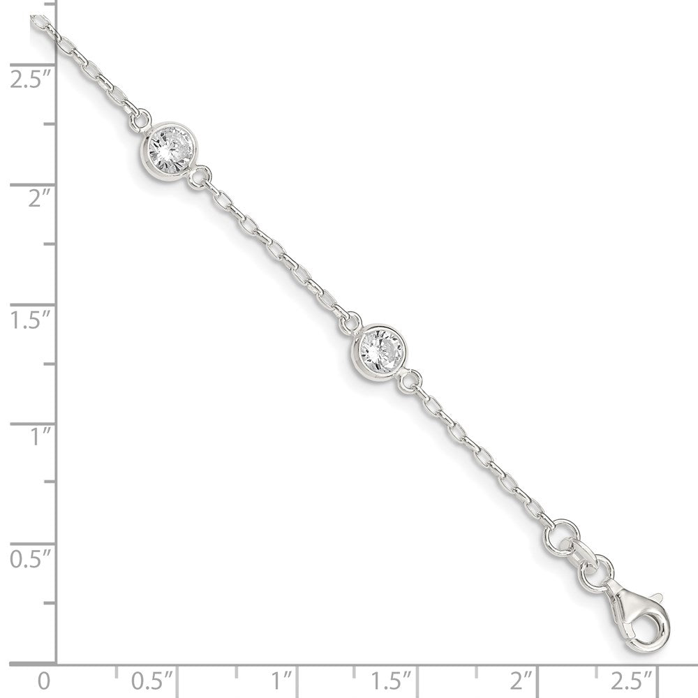 Sterlingsilber Poliert Zirkonia Armband