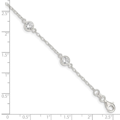 Sterlingsilber Poliert Zirkonia Armband