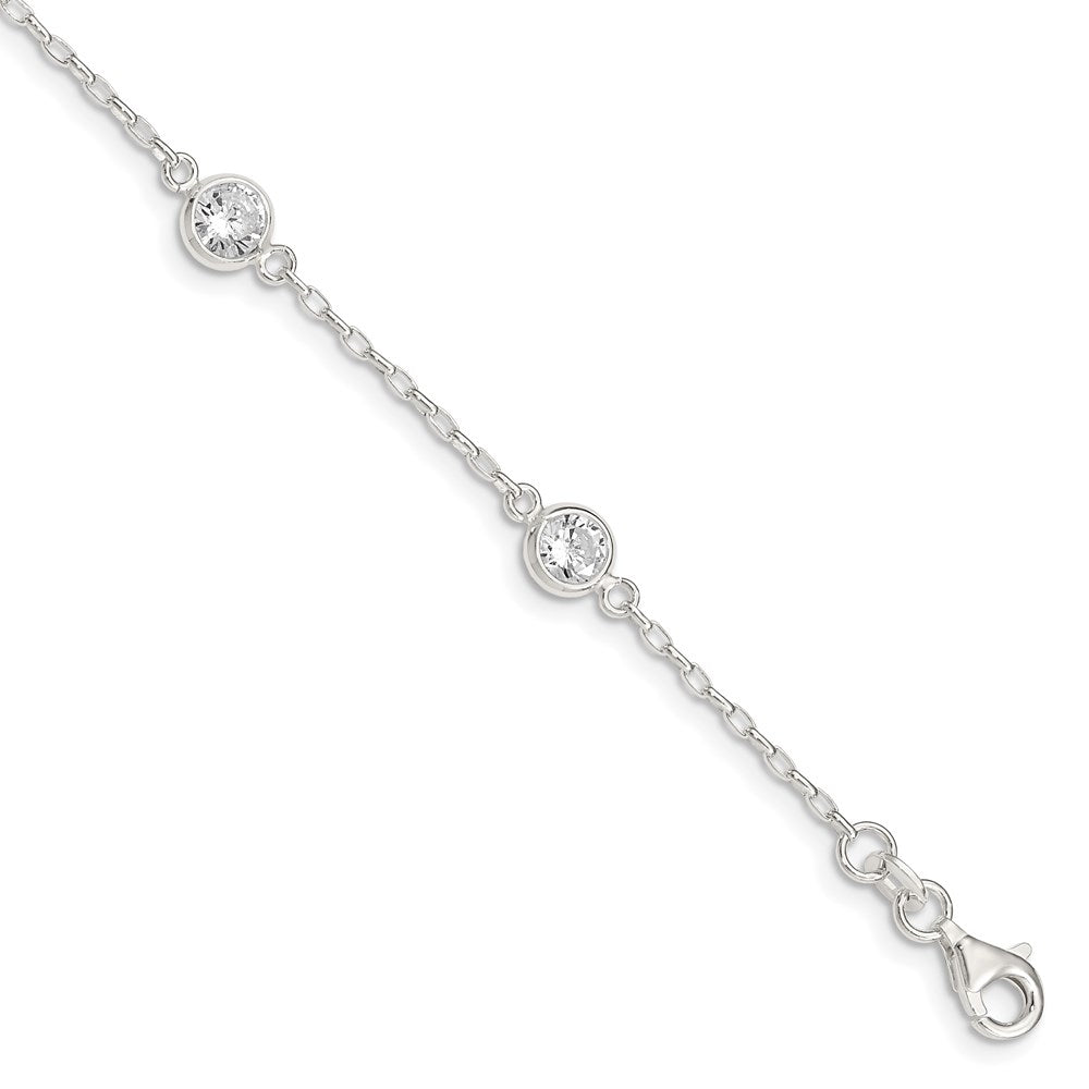 Sterlingsilber Poliert Zirkonia Armband